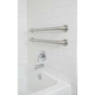 2 Barras Apoio Banheiro 60cm Segurança Prata Anti-Queda 2 Barras Apoio Banheiro 60cm Segurança Prata Anti-Queda