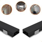 2 Barras Perfil Led Sobrepor All Black 17mm 1 Metro Para Fita Led 2 Barras Perfil Led Sobrepor All Black 17mm 1 Metro Para Fita Led