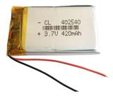 2 Baterias Com 2 Fios 420mah 402540 4mm X 25mm X 40mm 3,7v