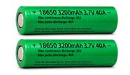 2 Baterias Dylan Li-ion 18650 3200mah 3.7v 40A Lanterna Câmeras Qualidade Premium - Envio Rápido