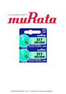 2 Baterias Murata 317 SR516SW 1.55V Célula de Botão de Relógio de Óxido de Prata