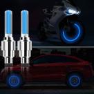 2 Bicos Pinos Led Azul Bike Carro Moto Roda Bicicleta Brasil