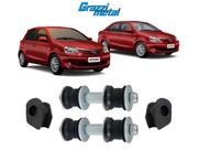 2 Bieletas Tirante + Bucha Dianteira Etios 2013 2014 2015 16