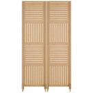 2 Biombo Reto Com Pes Folha Painel Mdf Cru Divisor Divisória Separador De Ambiente Vários Modelos
