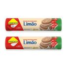 2 Biscoito Recheado Lowçucar Diet Zero Açúcar Sem Lactose 120g Sabor Limão