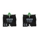 2 Bloco de Contato Auxiliar Steck SLPL42 660V 1NA Frontal 2 Bloco de Contato Auxiliar Steck SLPL42 660V 1NA Frontal
