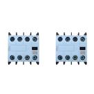 2 Blocos De Contato Auxiliar WEG 2NA + 2NF BFB-22 Frontal Azul 2 Blocos De Contato Auxiliar WEG 2NA + 2NF BFB-22 Frontal Azul