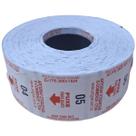 2 Bobina Senha Rolo C/2000 Vermelho 2 Dígitos Numeradas 01-99 P/Dispenser Senha