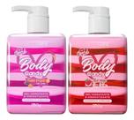 2 Body Candy Gel Beijável Tróia Sabor Tutti Frutti E Morango