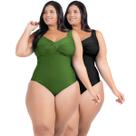 2 Body Maiô Acinturado Plus Size Modela Cintura Liso Casual