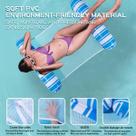 2 Boia Rede Piscina Cama Flutuante Deitado Reclinável Inflável