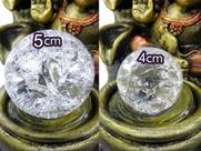 2 Bolinha Vidro Bola Para Fonte Água Esfera Cristal 4 E 5cm