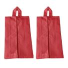 2 Bolsa Porta Sapato Viagem Nécessaire Tenis Calçado Roupa Mochila cor Salmão