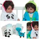 2 Boneca Reborn Gêmeos Menina Menino Com Pelúcia e Itens 2 Boneca Reborn Gêmeos Menina Menino Com Pelúcia e Itens