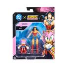2 Bonecas Articuladas Da Amy e Mulher Maravilha - Sonic Warner 2 Bonecas Articuladas Da Amy e Mulher Maravilha - Sonic Warner