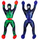 2 Boneco Super Ninja Gruda Na Parede Geleca Brinquedo