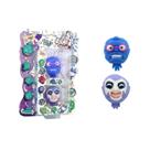 2 Bonecos Homem Azul e Palhaço Lilás - Splats Head Mini