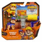 2 Bonecos Rubble e Mix - Patrulha Canina Rubble &amp Crew