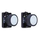 2 Botão De Comando Steck SLPRN5 Branco Para Automação IP40 2 Botão De Comando Steck SLPRN5 Branco Para Automação IP40