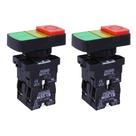 2 Botões Duplo De Plástico 1na+1nf 24v Vd/vm - Metaltex