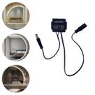 2 Botões Touch, Interruptor De Espelho 12V, 3A, 36W, Sensor De Toque P/ Fita LED Com Uma Cor De Luz