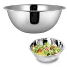 2 Bowl Inox Saladeira 22cm Vasilha Bacia Arroz Macarrão