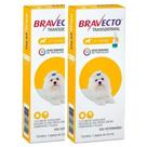 2 Bravecto Antipulga Transdermal 2 A 4,5kg 112,5mg Cão Cães