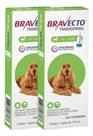 2 Bravecto Cães Transdermal Antipulgas Carrapato 10 Á 20kg