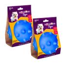 2 Brinquedo Bola Cravo TR 65 Mypetone - Azul 2 Brinquedo Bola Cravo TR 65 Mypetone - Azul