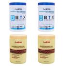 2 Btx Orghanic 1kg + 2 Máscara de Verniz 1kg