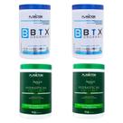 2 Btx Orghanic + 2 Máscaras de Quiabo