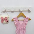 2 Cabideiros parede infantil pendurador roupas adnet bola