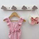 2 Cabideiros parede infantil pendurador roupas cabide nuvem