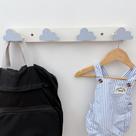 2 Cabideiros parede infantil pendurador roupas cabide nuvem
