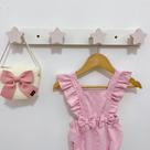 2 Cabideiros parede infantil pendurador roupas céu estrela