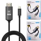 2 Cabos 4K Tipo C para HDMI 3M Compatível Thunderbolt 3 Alt