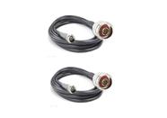 2 Cabos Descida Celular Rgc 58 10 Mt Conector N+Sma Premium