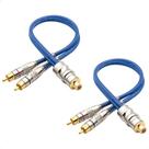 2 Cabos Y Rca 2 Machos 1 Fêmea Prime Plug Metal 5mm Azul Blindado Pontas Banhados A Ouro Químico 2 Cabos Y Rca 2 Machos 1 Fêmea Prime Plug Metal 5mm Azul Blindado Pontas Banhados A Ouro Químico