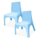 2 Cadeiras Azul Claro Infantil Kids Playground Quarto Todos Os Ambientes