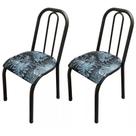 2 Cadeiras De Cozinha Tubular Estofada Aço Reforçado Para Mesa Sala De Jantar Copa Área De Lazer 2 Cadeiras De Cozinha Tubular Estofada Aço Reforçado Para Mesa Sala De Jantar Copa Área De Lazer