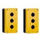 2 Caixa Para Botoeira Steck 3 Furos SQ3K 3X22,5mm IP65