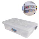2 Caixas Container Plástica Transparente Resistente Multiuso