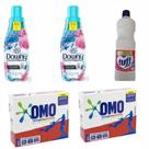 2 Caixas de Sabão em pó omo 800g + 2 Amaciantes de roupas downy 500ml cada + 01 Alvejante 1 Litro s/ 2 Caixas de Sabão em pó omo 800g + 2 Amaciantes de roupas downy 500ml cada + 01 Alvejante 1 Litro s/