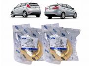 2 Calços Superior Da Mola Traseira New Fiesta Hatch e Sedan Todos 2010 a 2019 Superior
