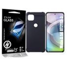 2 Capa Capinha PRETA + 2 P/Vidro Moto G 5G 6.7 Xt2113-3 - Cell In Power25