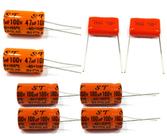 2 Capacitor 47x100, 4 Bipolar 100x100 e 2 Poliester 2m2x250v