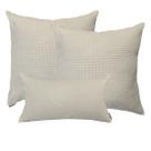 2 Capas Almofadas Decorativa Ziper Invisivel 50x50cm e 1 Capa Retangular 50x30cm Areia