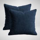 2 Capas de Almofada em Suede Luxo Ziper Invisivel 50cm x 50cm Glamour Azul Petroleo 2 Capas de Almofada em Suede Luxo Ziper Invisivel 50cm x 50cm Glamour Azul Petroleo