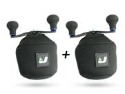 2 Capas Protetora Jogá em Neoprene P/ Carretilha Perfil Baixo - G