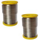 2 Carretel Estanho P/ Solda Com Fluxo Ra 1mm 250g Cobix